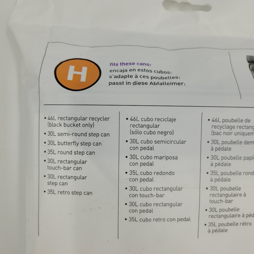 Simplehuman Code H Custom Fit Liners Drawstring Trash Bags 20 Count 30-35L NEW - Picture 6 of 8